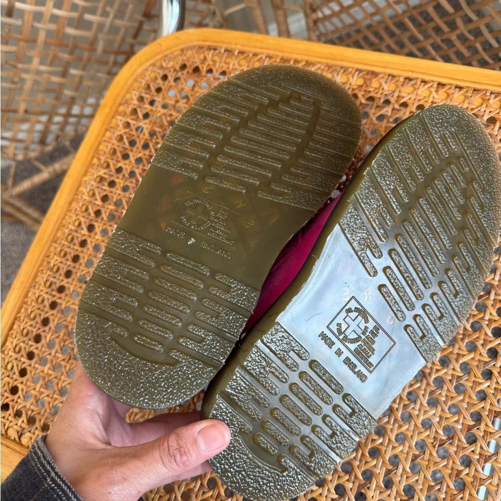 Dr. Martens Pink JORGE MADE IN ENGLAND SUEDE SLINGBACK MULES - Picture 9 of 11